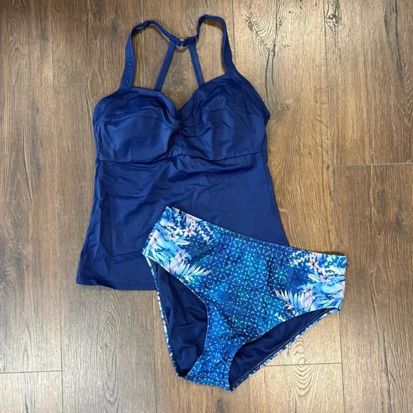 Title Nine two piece swimsuit SZ 34DD/LG - Picture 1 of 5